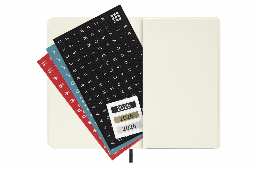 Moleskine Wochenkalender 2026 - Weekly Notebook Diary / Planner - Pocket - Schwarz - Softcover