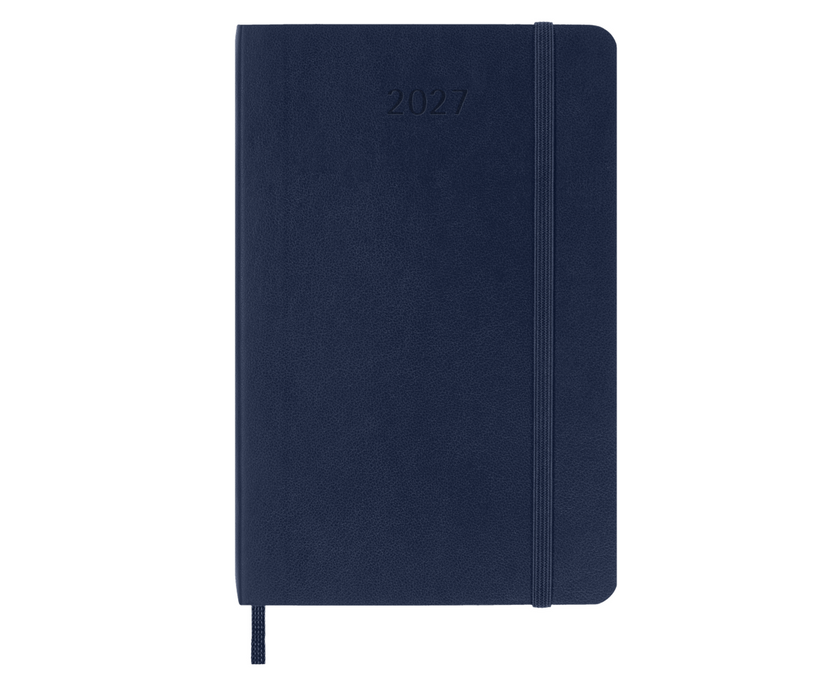 Moleskine Wochenkalender 2027 - Weekly Notebook Diary / Planner - Softcover  - Pocket - Saphir