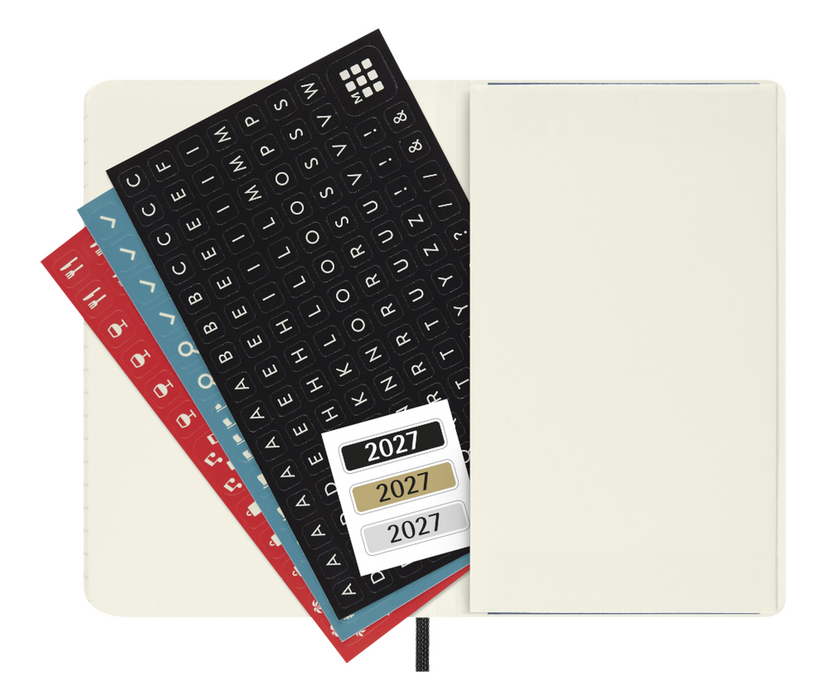 Moleskine Wochenkalender 2027 - Weekly Notebook Diary / Planner - Softcover  - Pocket - Schwarz