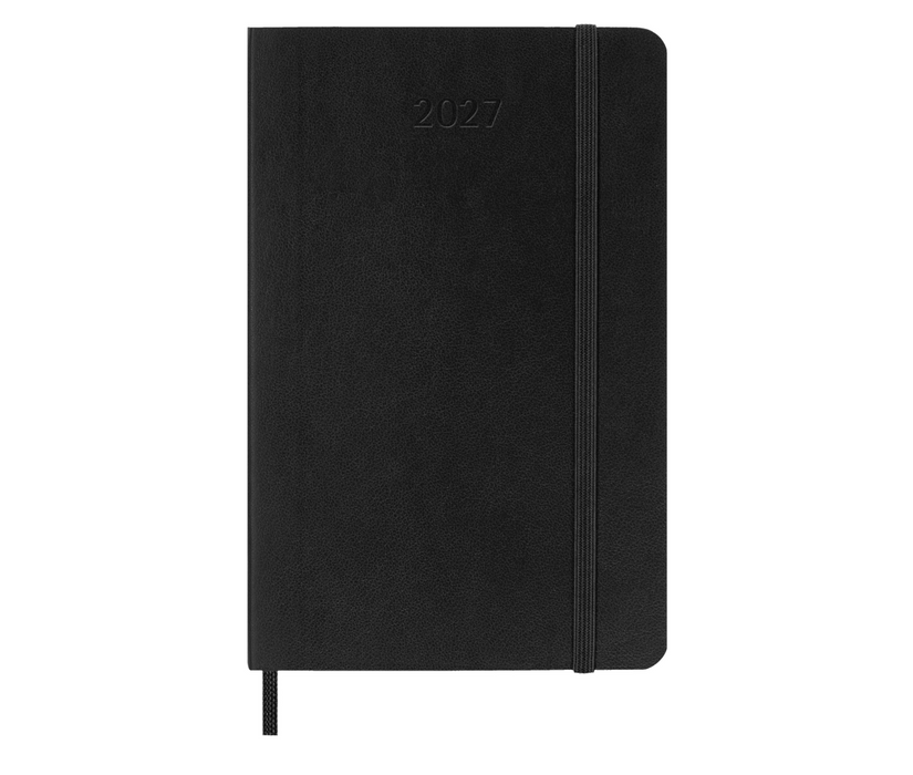 Moleskine Wochenkalender 2027 - Weekly Notebook Diary / Planner - Softcover  - Pocket - Schwarz