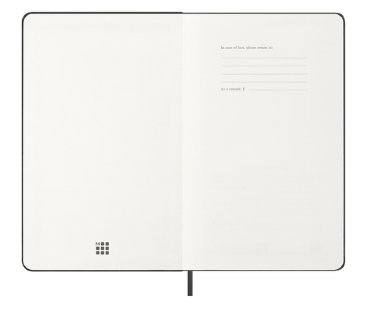 Moleskine Wochenkalender 2027 - Weekly Vertical Diary / Softcover / Planner - Hardcover - Large - Schwarz