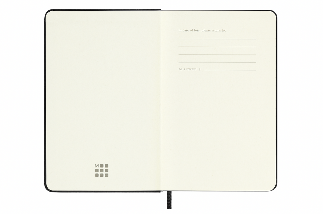 Moleskine Wochenplaner 2026 - Weekly Vertical Diary/Planner - Pocket - Schwarz - Hardcover