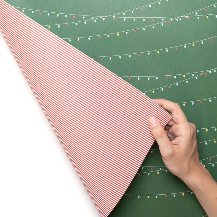 My Pretty Circus Geschenkpapier - Lichterkette Grün