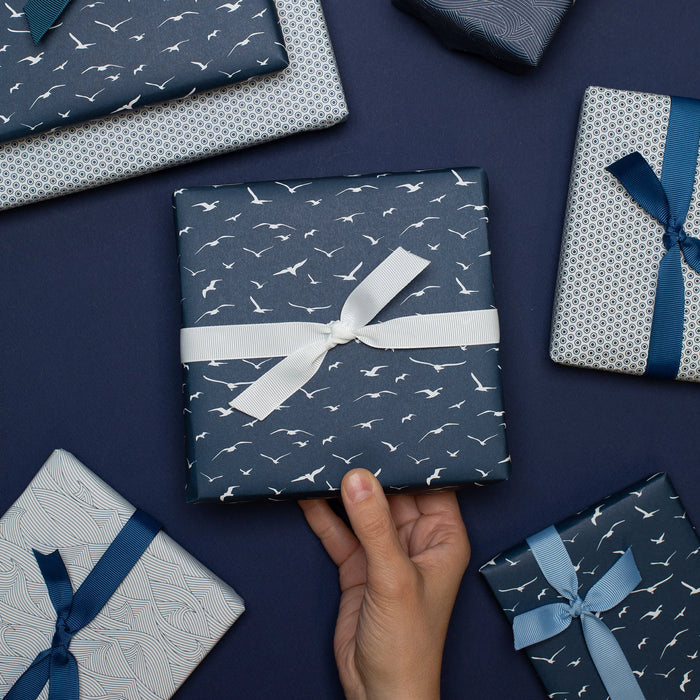 My Pretty Circus Geschenkpapier - Vögel Blau