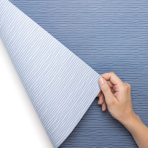 My Pretty Circus Geschenkpapier - Wasser Blau/Weiß