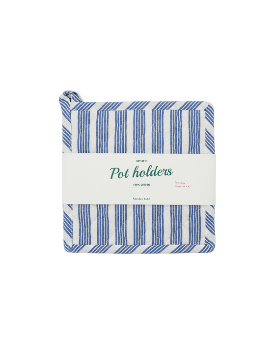 Nicolas Vahé Topflappen Zweierset - Blau