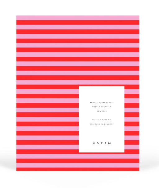 Notem ALVA Journal 2026 - Medium - Red Stripes