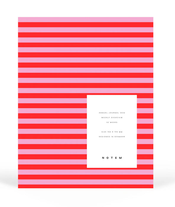 Notem ALVA Journal 2026 - Medium - Red Stripes