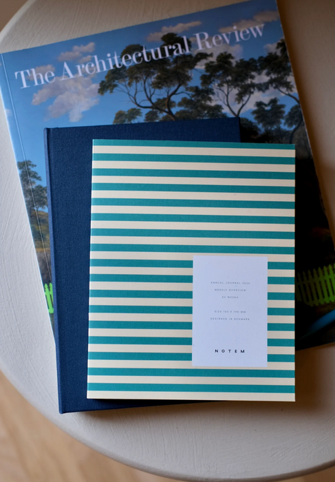 Notem Alva Annual Journal - Medium - 2027 - Green Stripes