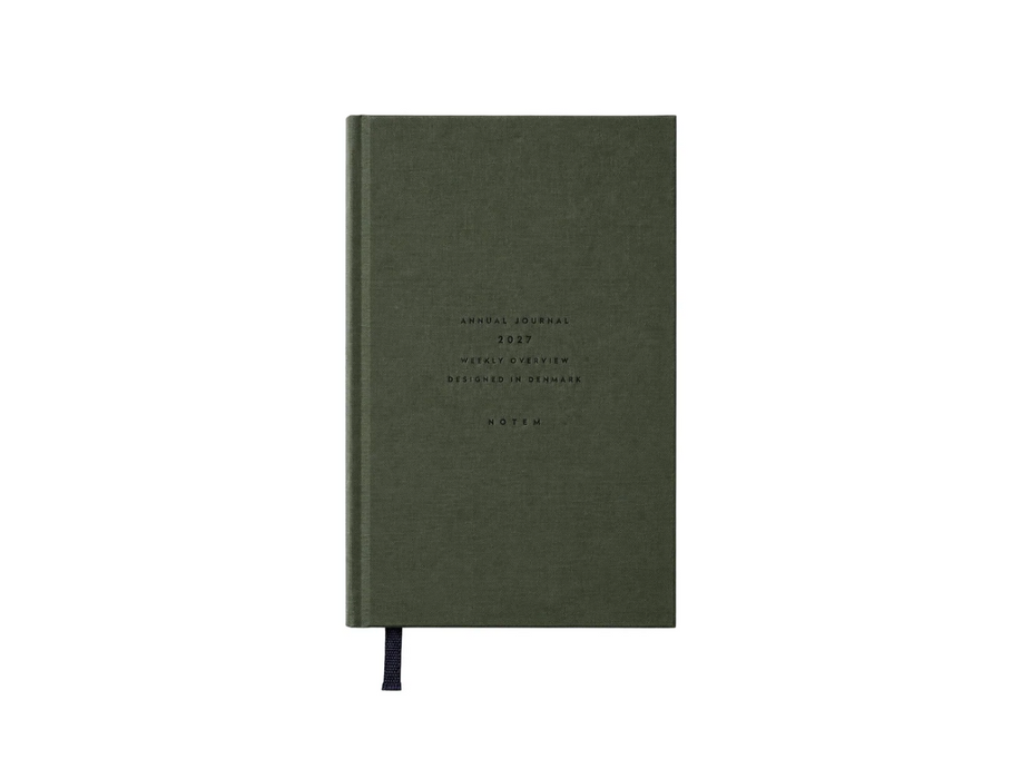 Notem Alva Annual Journal (A5) - 2027 - DUNKELGRÜN
