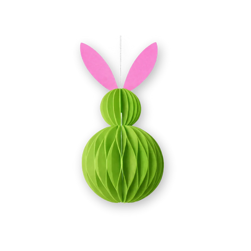 Herr & Frau Hempel Hängedeko Osterhase - Grün Pink