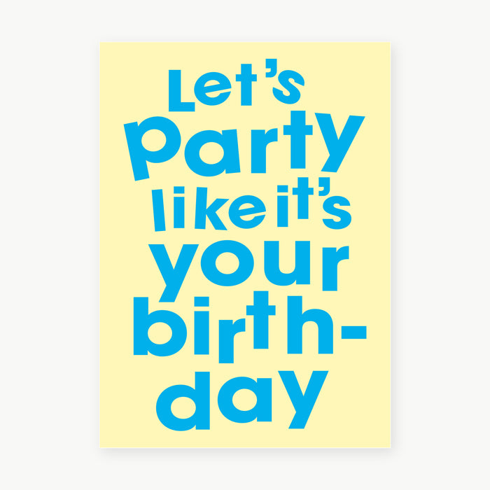 Postkarte - Party Bday