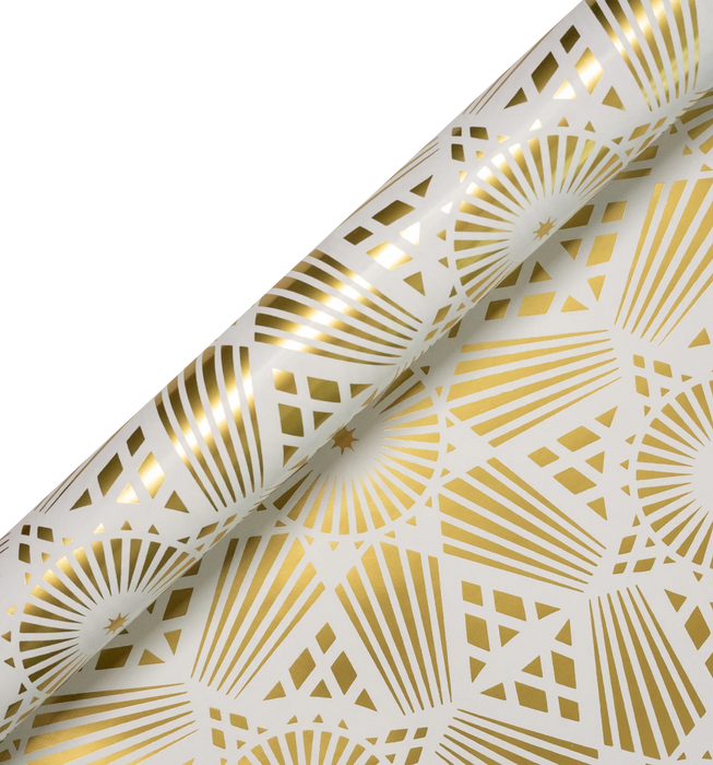 Geschenkpapier Weihnachten - Starsky Gold