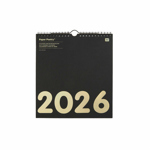 Rico Design Bastelkalender 2026 - Schwarz