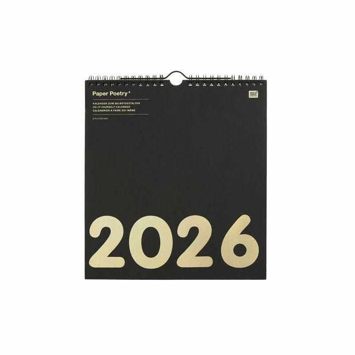 Rico Design Bastelkalender 2026 - Schwarz