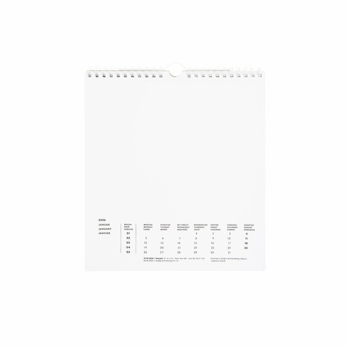 Rico Design Bastelkalender 2026 - Weiß