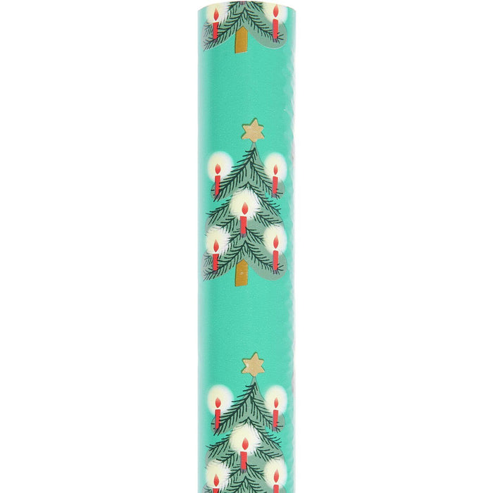Rico Design Geschenkpapier - Tannenbäume - Grün