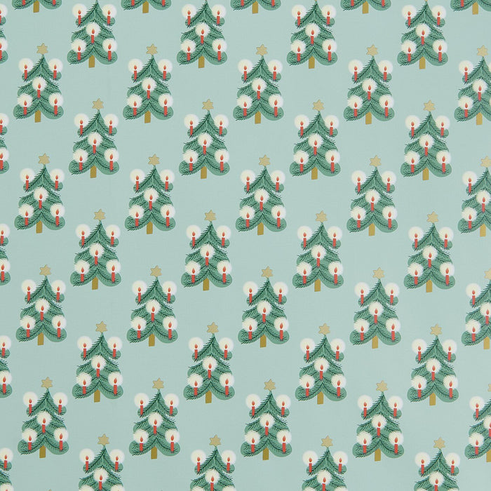 Rico Design Geschenkpapier - Tannenbäume - Hellblau