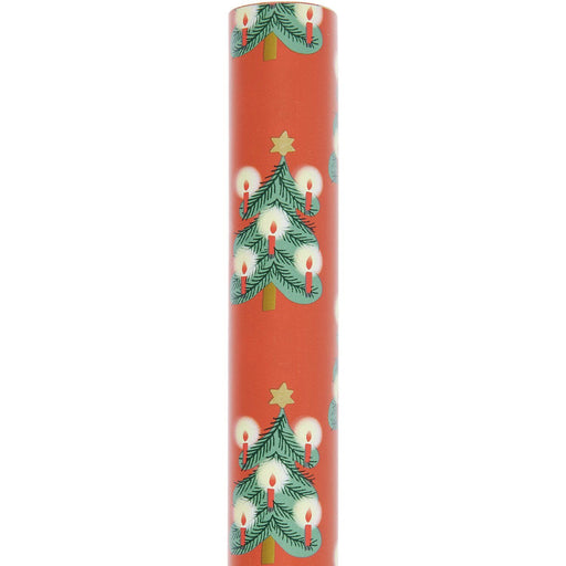 Rico Design Geschenkpapier - Tannenbäume - Rot