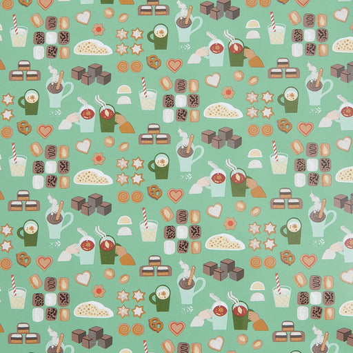 Rico Design Geschenkpapier - Weihnachtsgebäck