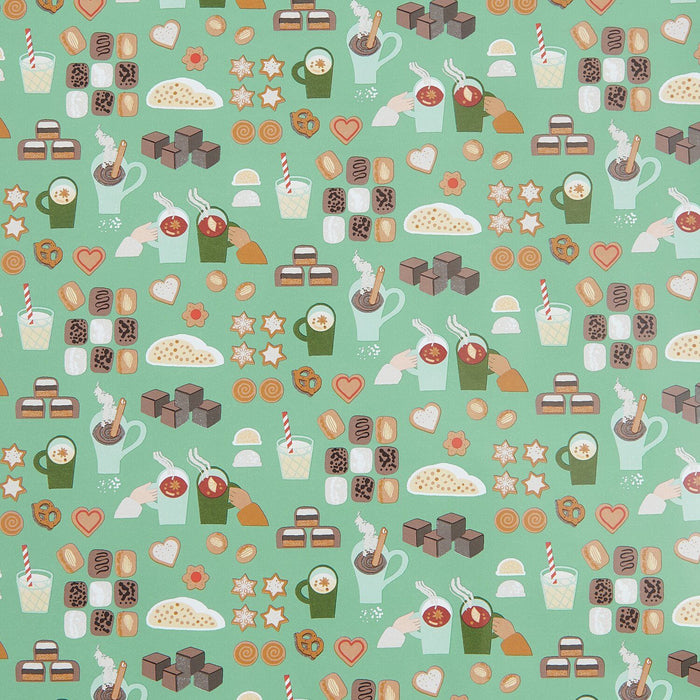 Rico Design Geschenkpapier - Weihnachtsgebäck