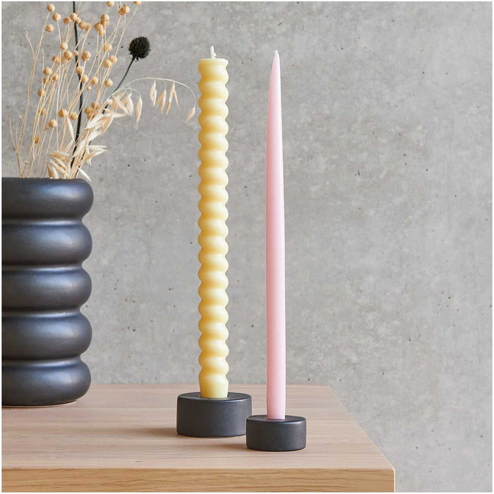 Rico Design Keramikkerzenhalter groß - Schwarz