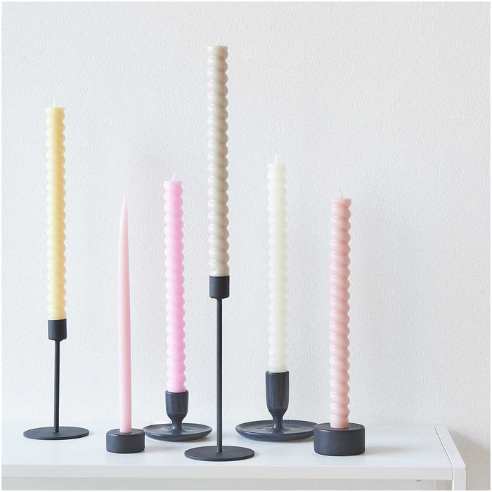 Rico Design Keramikkerzenhalter groß - Schwarz