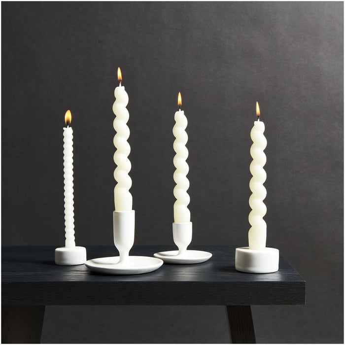 Rico Design Keramikkerzenhalter klein - Weiß