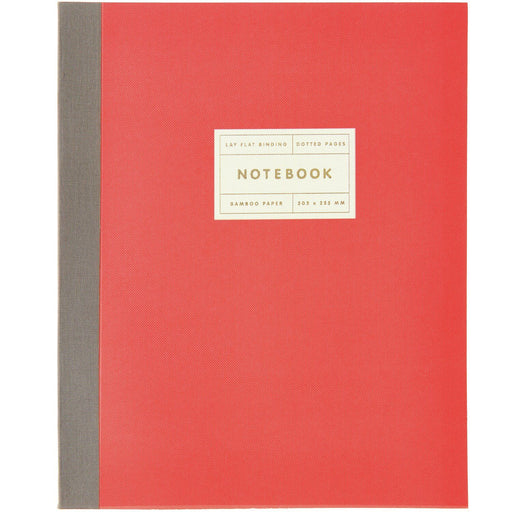 Rico Design Notizbuch L - Neonrot mit Goldrand