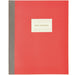 Rico Design Notizbuch L - Neonrot mit Goldrand