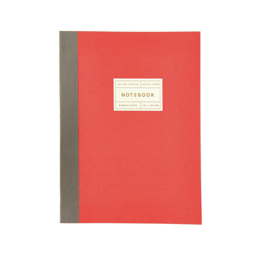 Rico Design Notizbuch S - Neonrot mit Goldrand