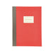 Rico Design Notizbuch S - Neonrot mit Goldrand
