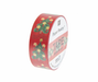 Rico Design Paper Poetry Tape - Weihnachtsbäume Rot - 1,5 cm