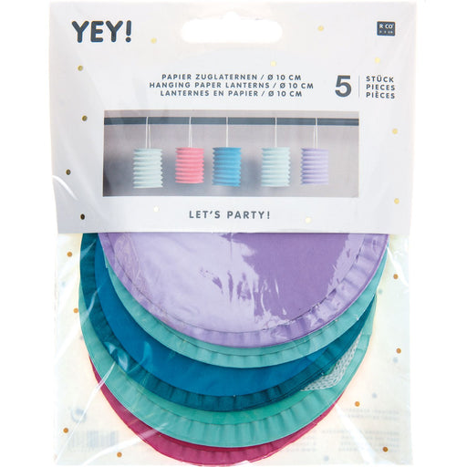 Rico Design Papier Zuglaternen - Pastel - 5 Stück