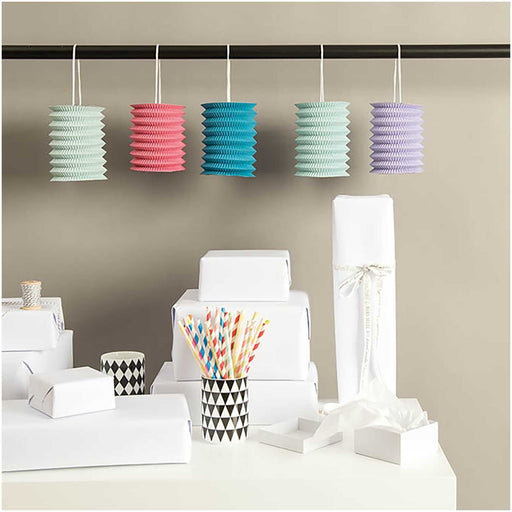Rico Design Papier Zuglaternen - Pastel - 5 Stück