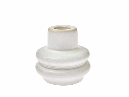 Rico Design Porzellan Kerzenhalter - Altweiß