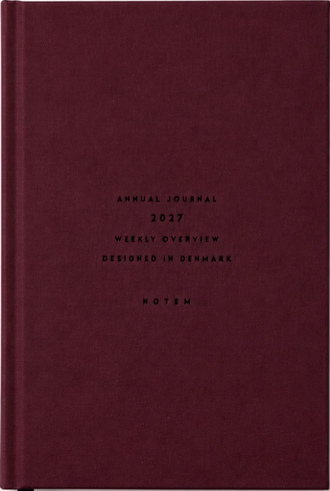 Alva Annual Journal 2027 A5 - DUNKELROT