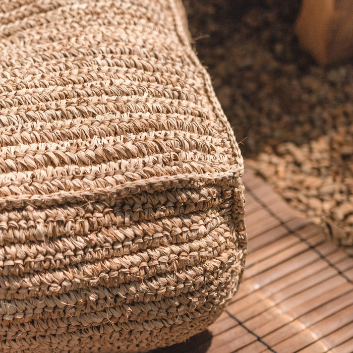 PADAR - Raffia Sitzpouf