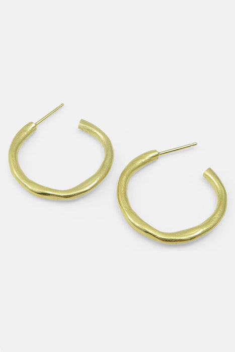 Clay Hoops Large Ohrringe - Gold