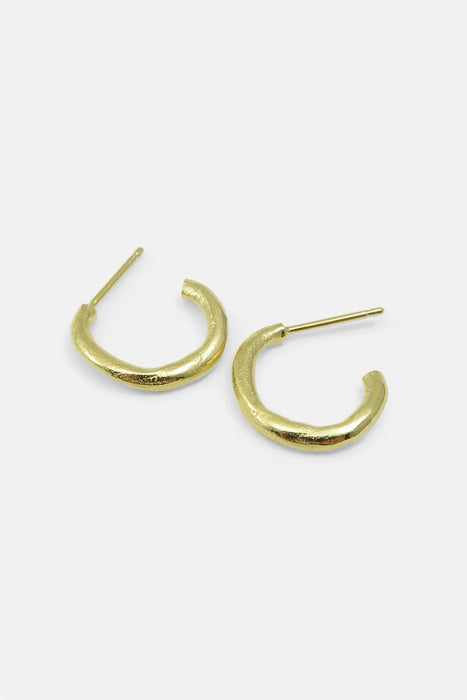 Clay Hoops Small Ohrringe - Gold