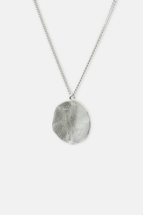 Clay Organic Small Halskette - Silber - 60 cm