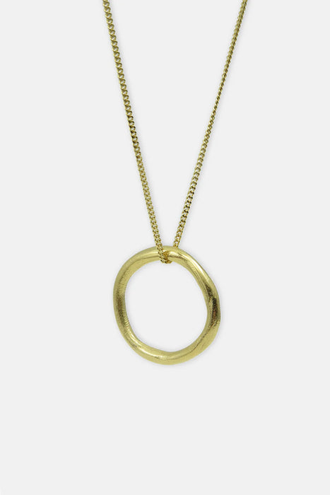 Clay Ring Halskette - Gold - 70 cm