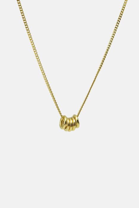 Five Rings Halskette - Gold - 42 cm
