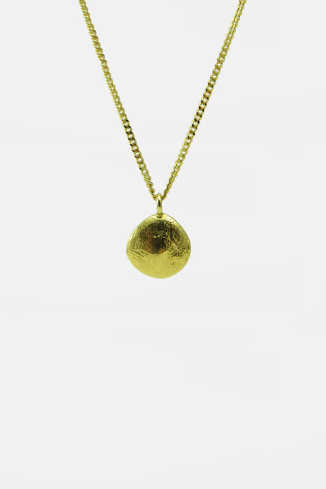 Shiny And Matt Charm Halskette - Gold - 45 cm