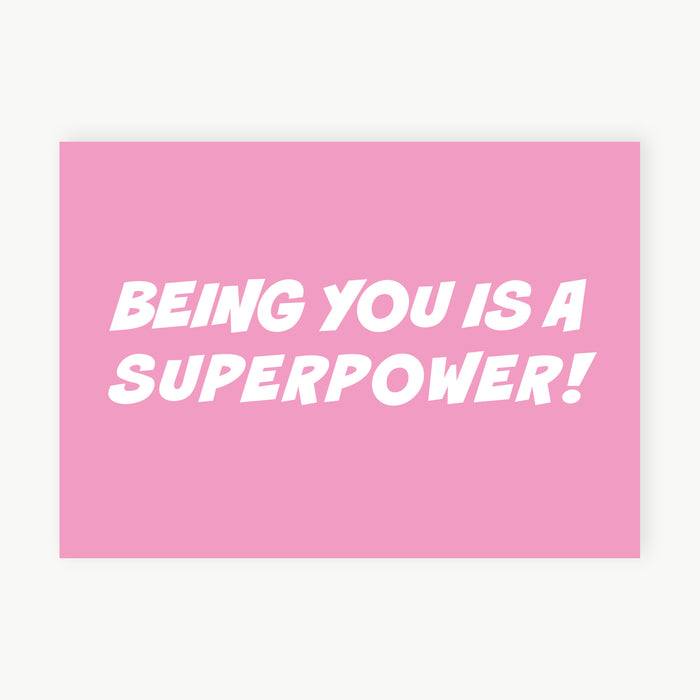 Postkarte - Superpower