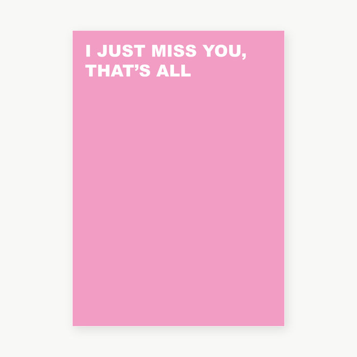 Postkarte - miss you