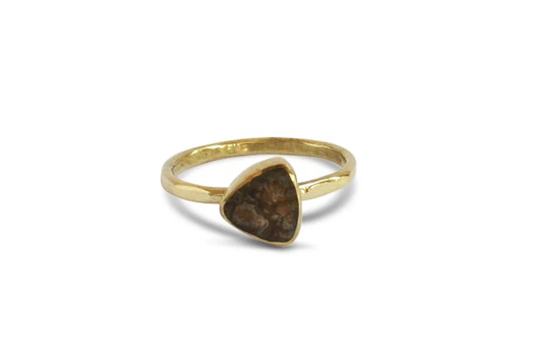 Triangle Stone Ring - Jasper