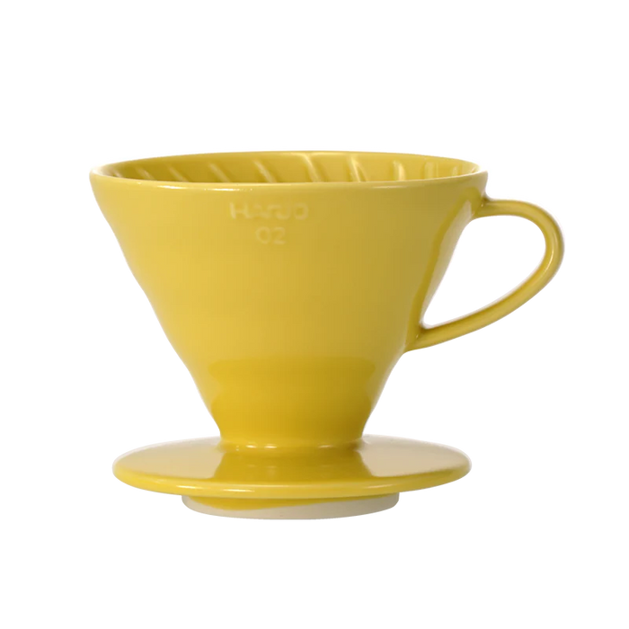 Hario Kaffeefilter V60 - Hario 02 - Ceramic Colour Drippers - 1-4 Tassen - Yellow