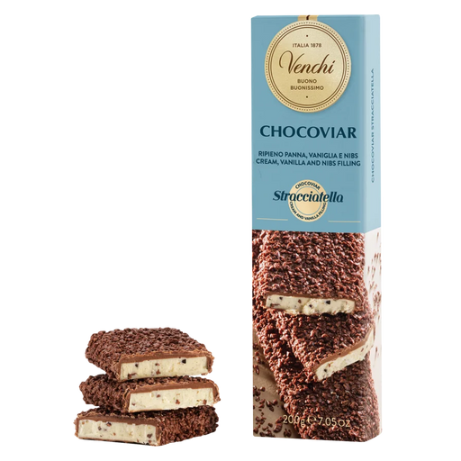 Venchi Chocoviar Stracciatella Soft Bar - 200 g