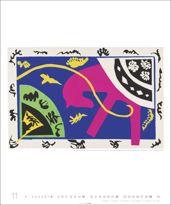 Weingarten Kalender 2026 - Henri Matisse